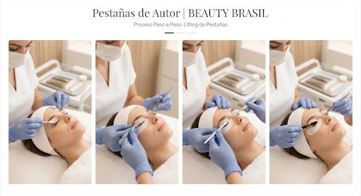 Proceso de lash lift clínico